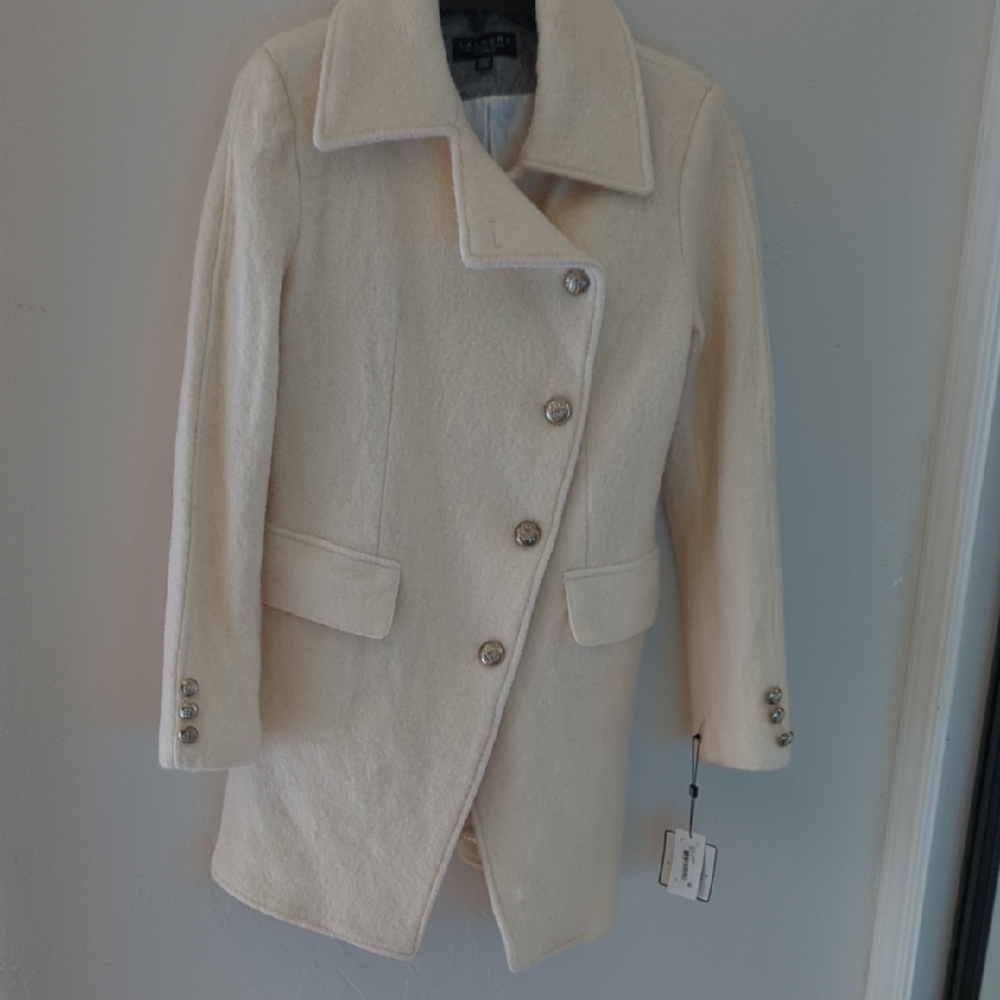 Laundry by Shelli Degal Cream Pea Coat